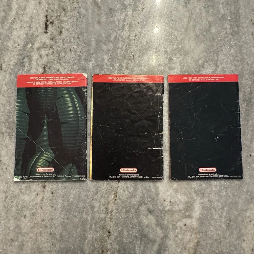 Lot of 3 SNES Video Game Manuals: Donkey Kong Country 1, 2 & 3 Nintendo Booklet